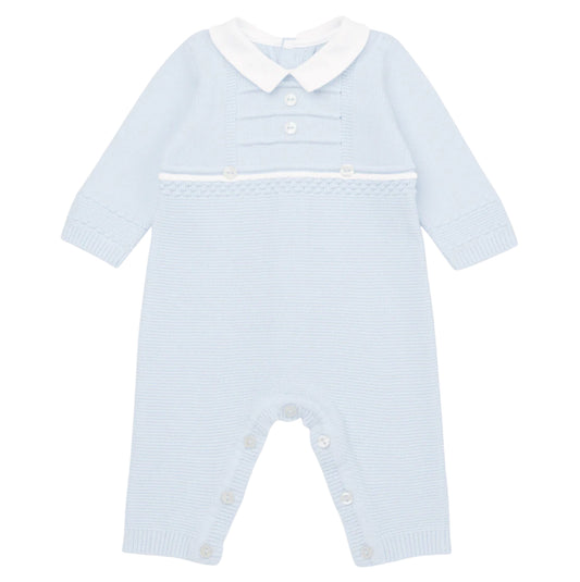 Emile Et Rose 2pc Blue Romper & Hat