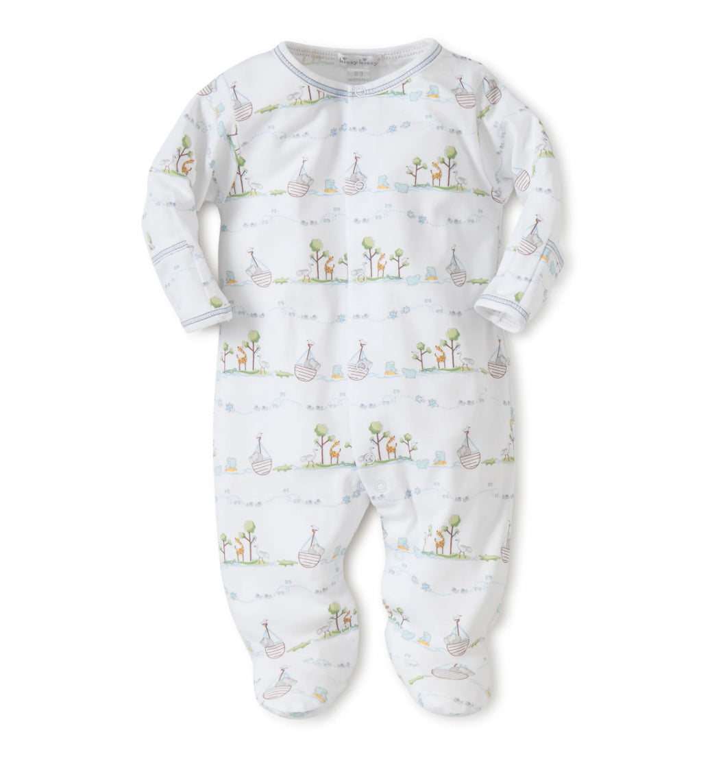 Kissy Kissy Blue Noahs Ark Babygrow
