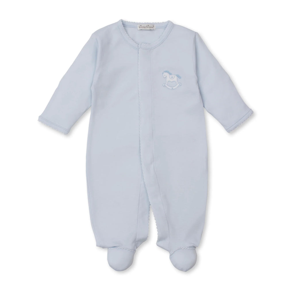 Kissy Kissy Blue Rocking Horse Babygrow