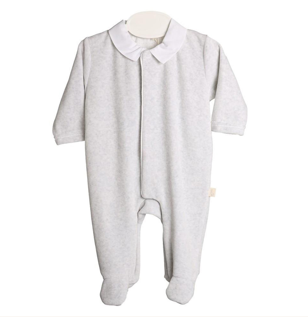 Baby Gi Grey Cotton Wings Babygrow