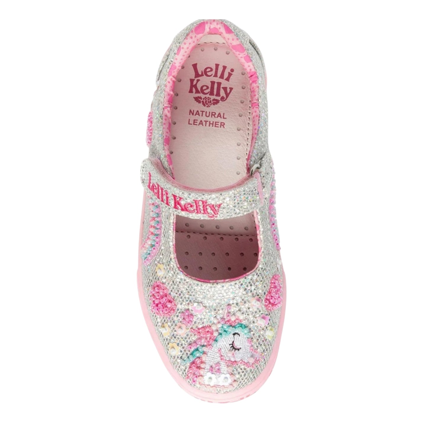 Lelli Kelly Luce Silver Unicorn Shoes