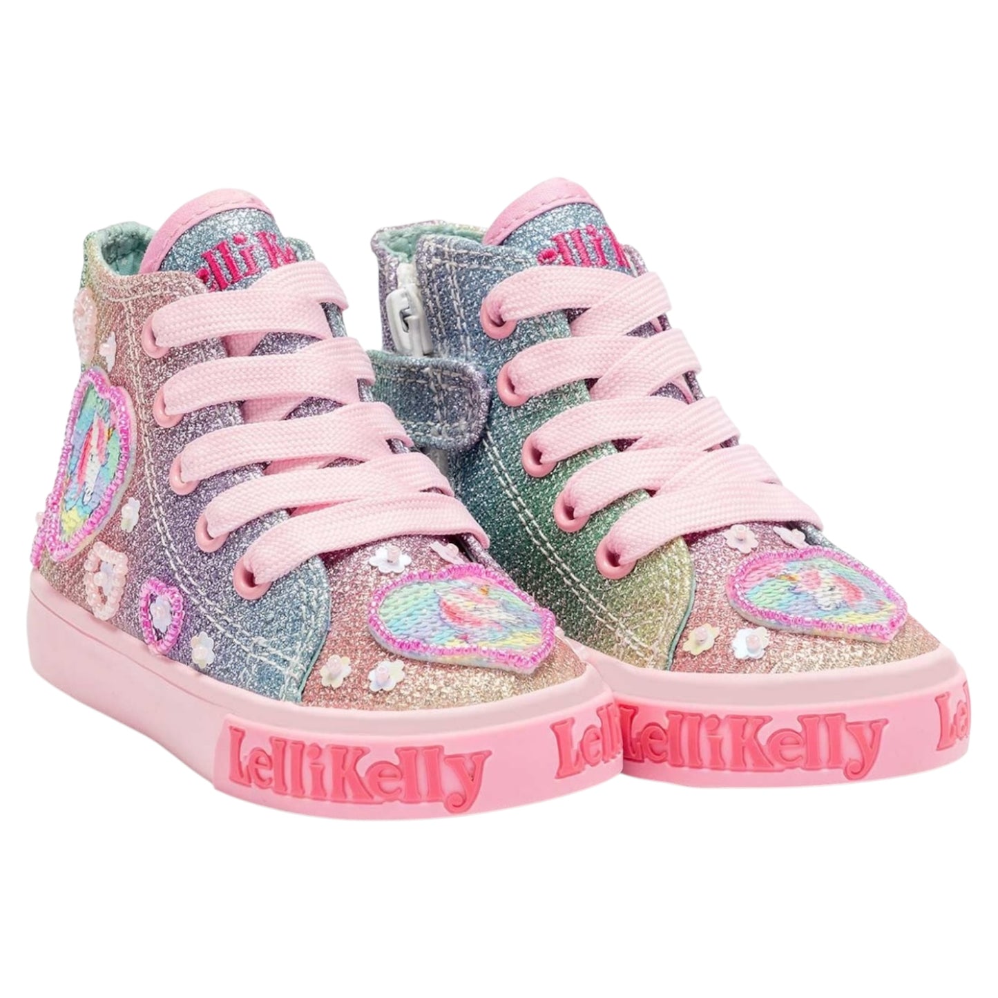 Lelli Kelly Unicorn Glitter High-Top Trainer