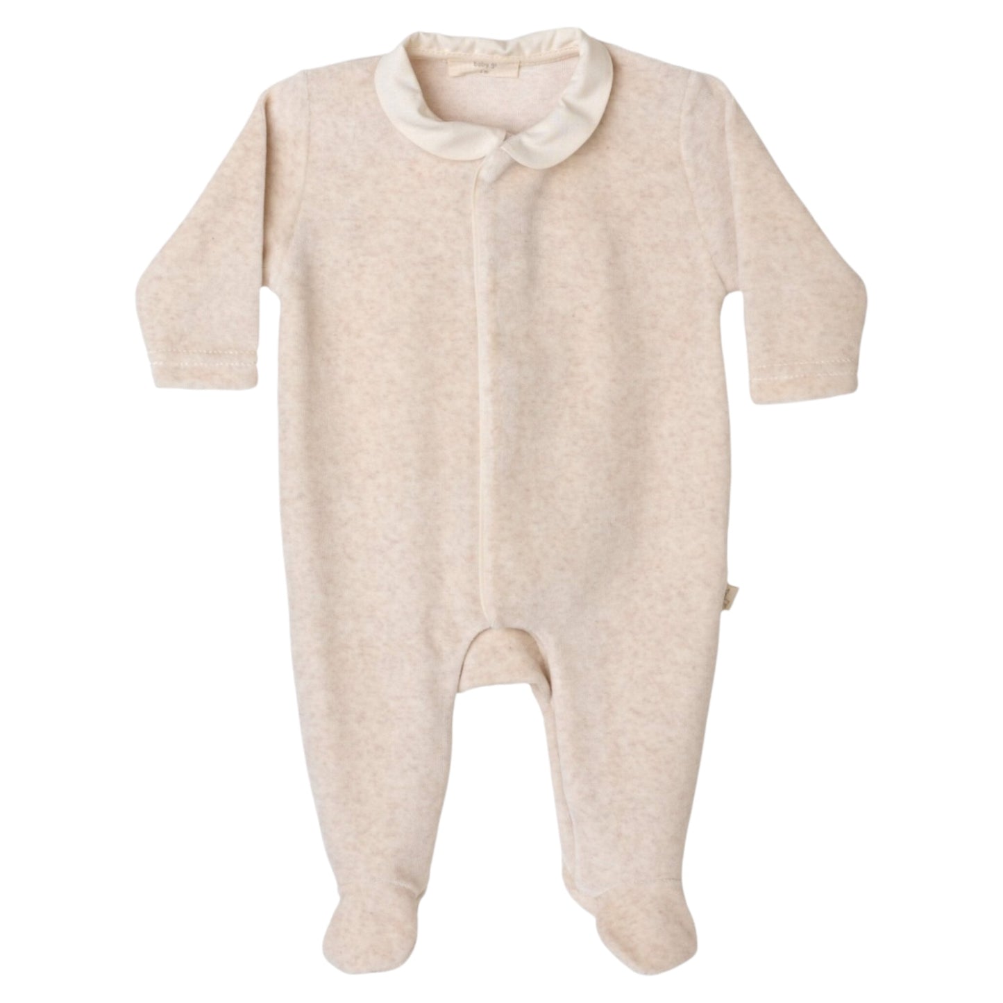 Baby Gi Beige Velour Wings 2pc Babygrow & Hat