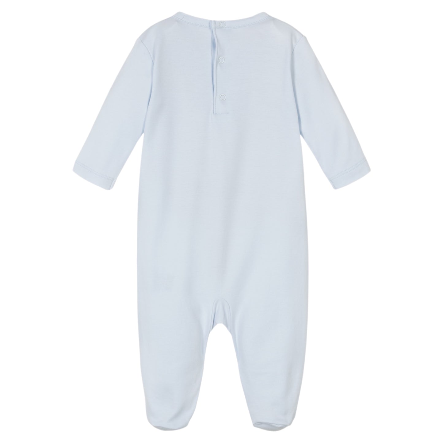 Kissy Kissy Blue Smocked Sail Boat Babygrow