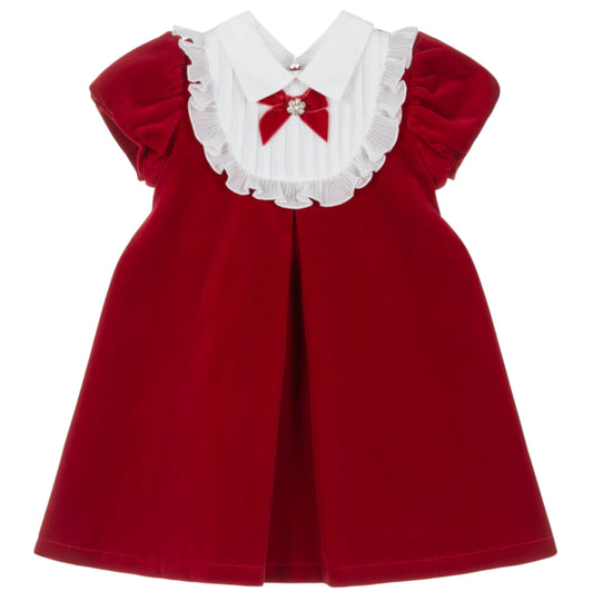 Balloon Chic Red Velvet Dress