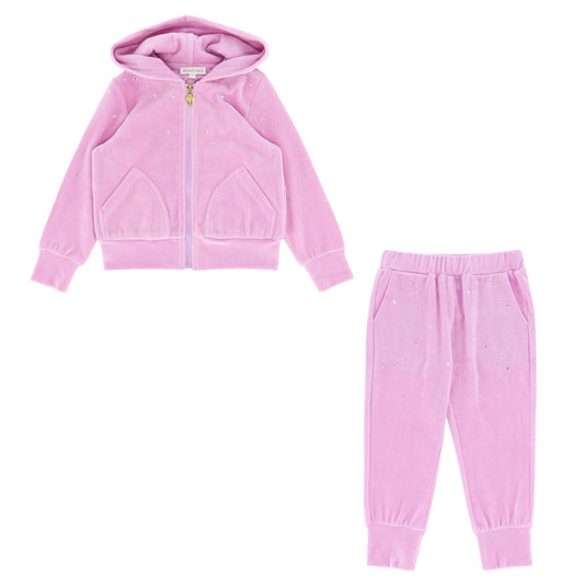 Angels Face Bijou 2pc Orchid Pink Tracksuit