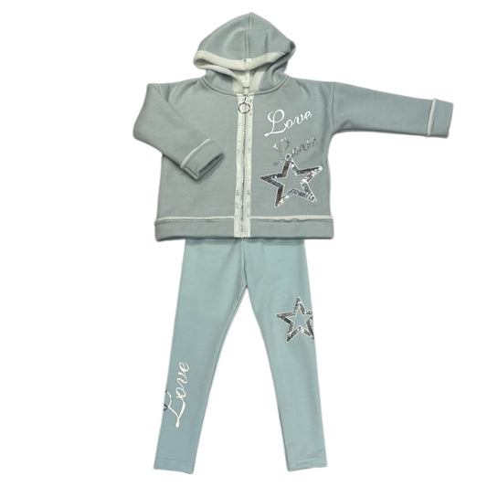 Daga Ice Blue 2pc Tracksuit