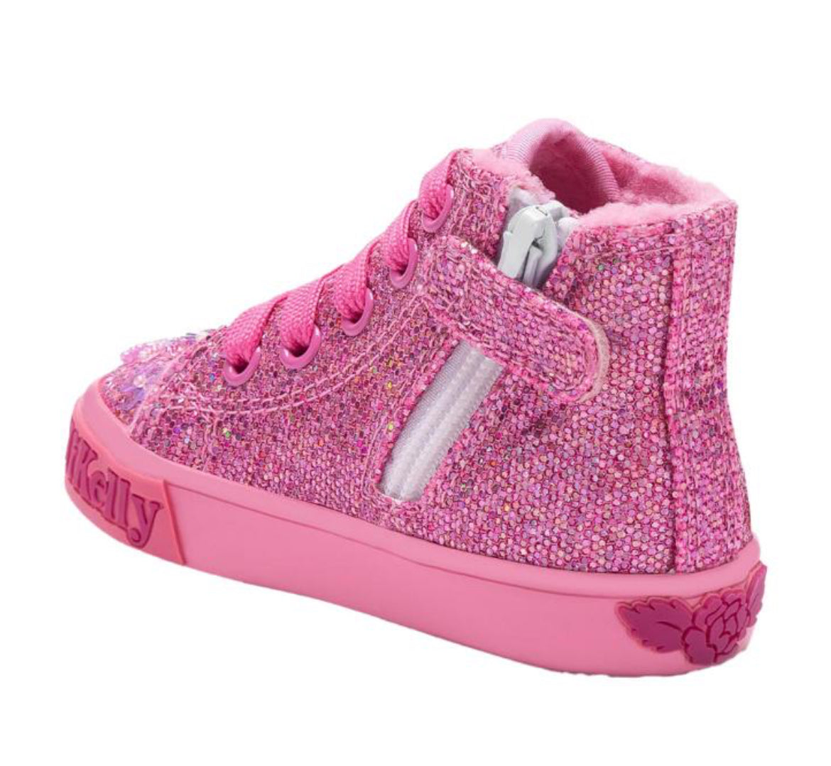 Lelli Kelly Baby Dafne Dark Pink High-Top Trainer