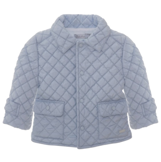 Patachou Blue Quilted Coat
