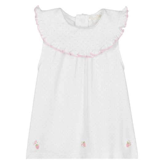 Kissy Kissy Strawberry Pink Polka Dot 2pc Dress