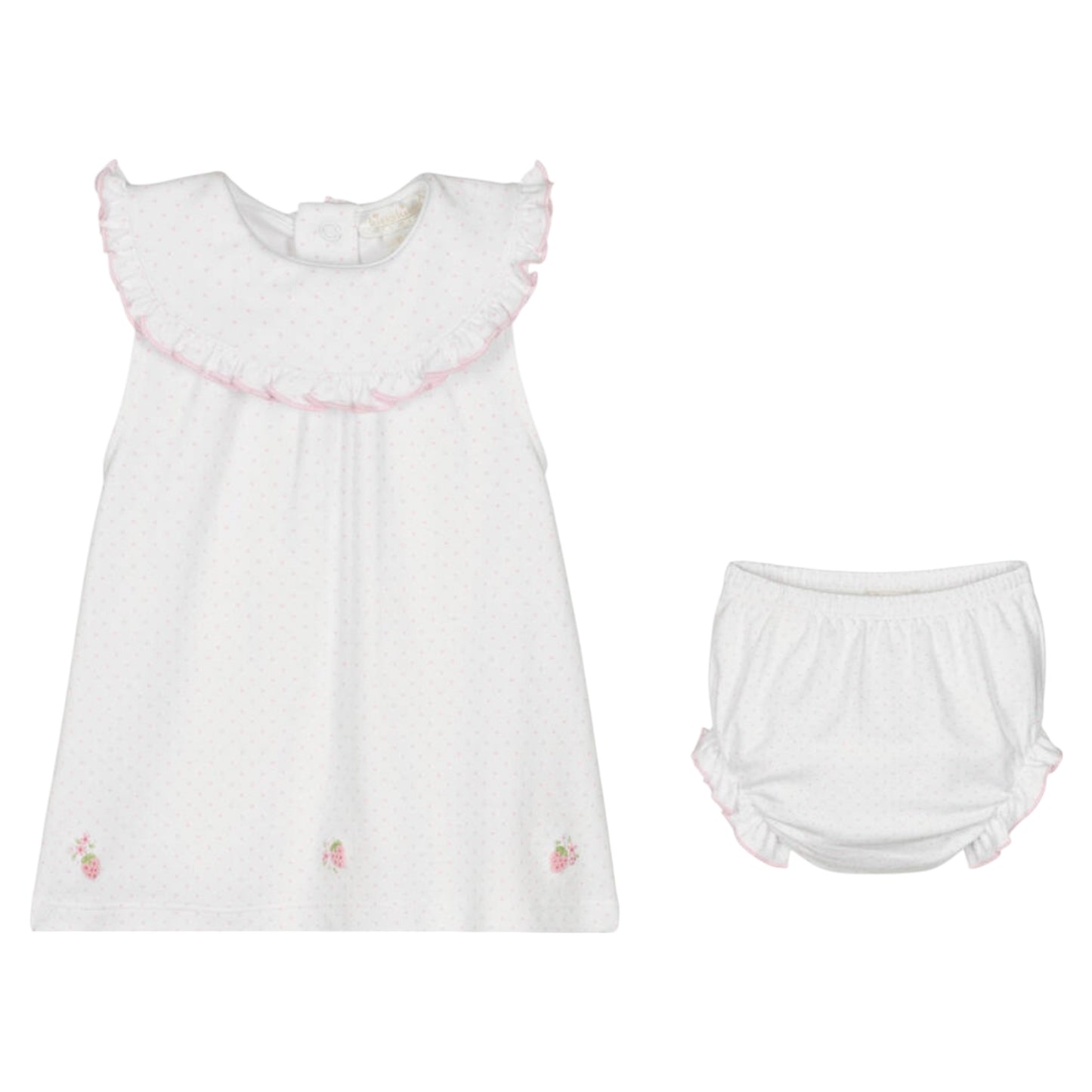 Kissy Kissy Strawberry Pink Polka Dot 2pc Dress