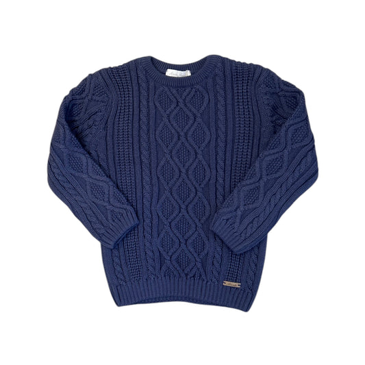 Martin Aranda Navy Cable Knit Sweater