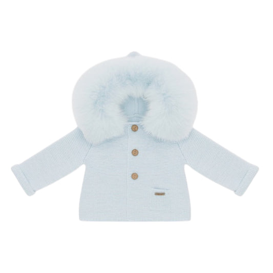 Martin Aranda Blue Knit Coat