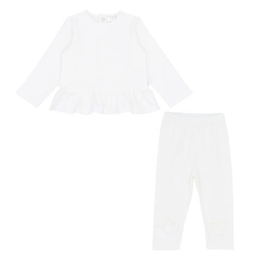 Pastels & Co Clover Ivory 2pc Leggings Set