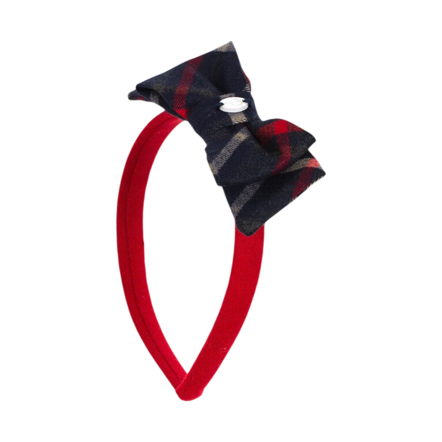 Patachou Red Tartan Bow Headband