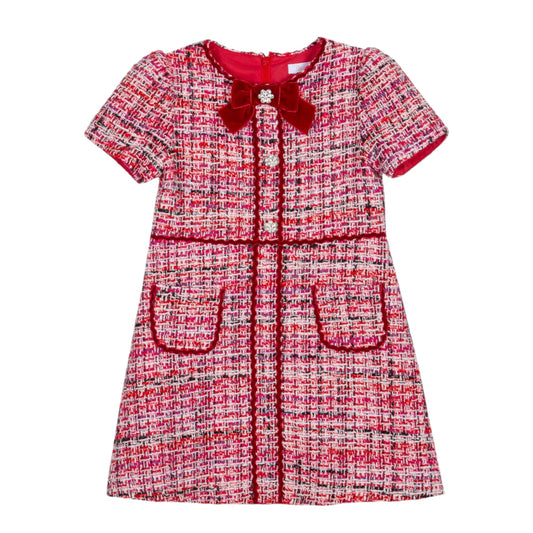 Patachou Red Tweed Dress