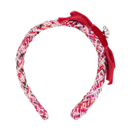 Patachou Red Tweed Headband