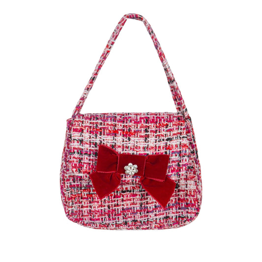 Patachou Red Tweed Bag