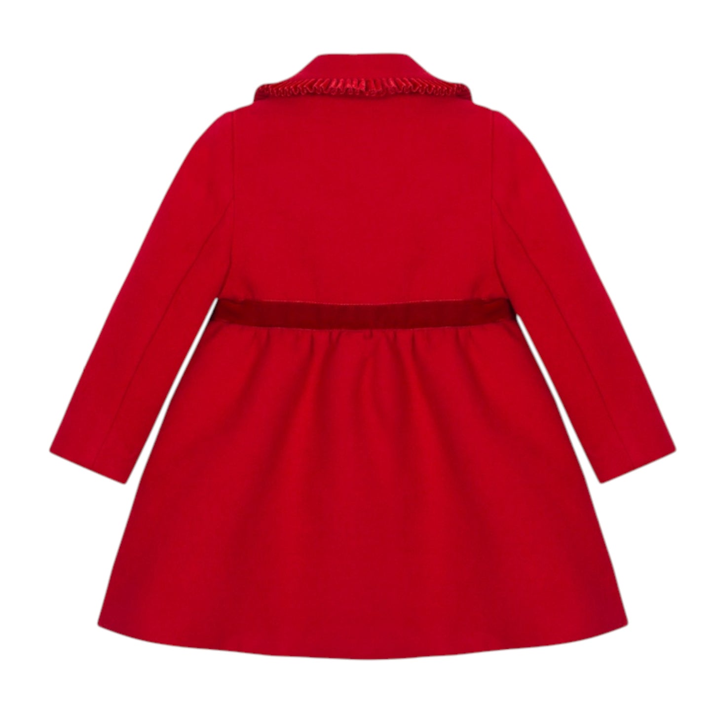 Patachou Red Velvet Bow Coat