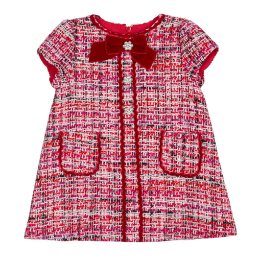 Patachou Red Tweed Dress