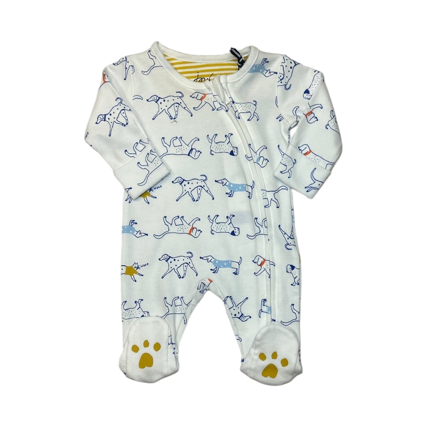 Joules Dog Print Babygrow