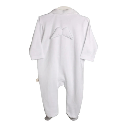 Baby Gi White Cotton Wings Babygrow