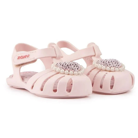 Zaxy Pink Baby Charmed Sandals